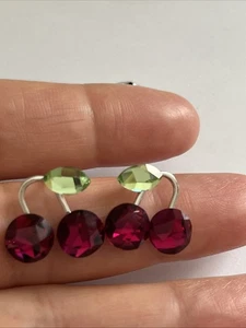 GENUINE Swan Signed SWAROVSKI "Fruity" Cherry Earrings. Excellent condition - Picture 1 of 6
