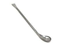 Double Ended 7" Stainless Steel Square & Angled Left Spoon Sampler,Lab Spatula