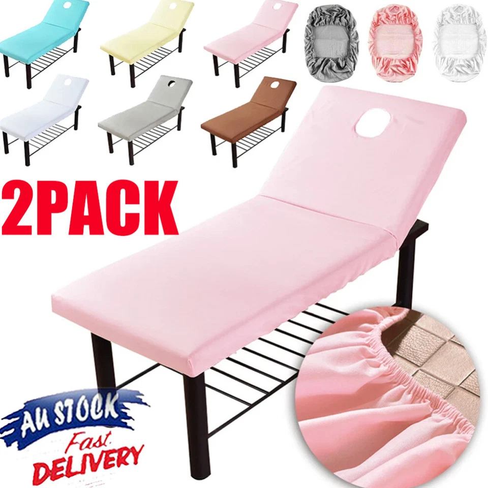 2pcs Massage Bed Cover Fitted Sheet Beauty Massage Table Fitted Cover Spa Salon - image 1 of 4