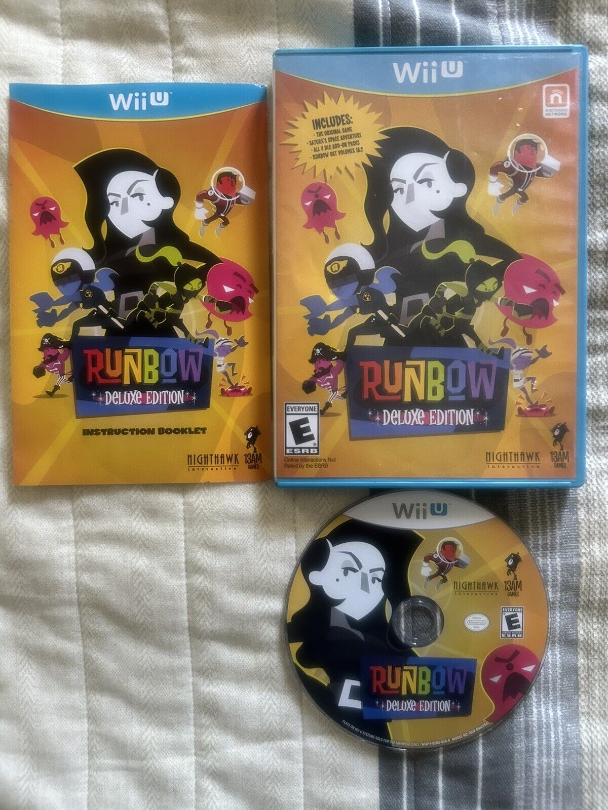 Runbow: Deluxe Edition (Wii U 2016) Complete w/ Inserts & Tested - Free Shipping