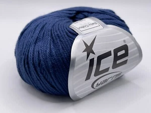 Blue Baby Cotton 73002 Ice Yarns 100% Giza Cotton DK Weight Yarn 50gr 114yds - Picture 1 of 4