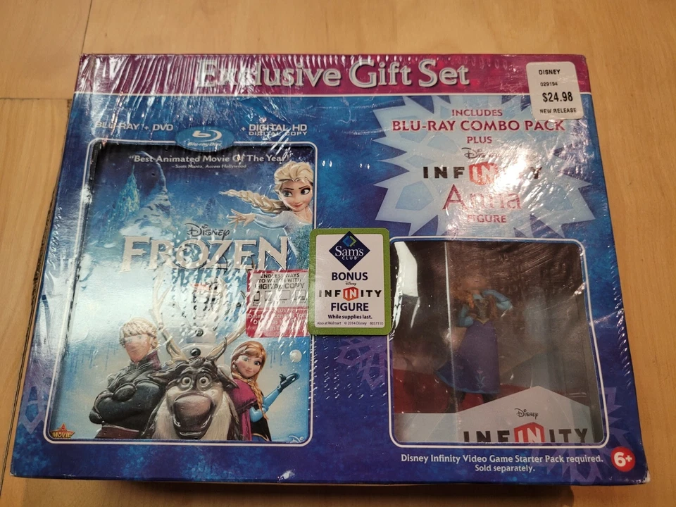 Disney S Frozen Blu Ray DVD Digital Combo W Anna Infinity Figure