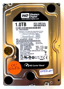 AU Hard drive: WD Western Digital Black 1Tb 7200rpm 64Mb Cache SATA WD1003FAEX - Picture 1 of 2