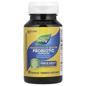 Nature's Way, Primadophilus Reuteri, Superior Probiotic, 90 Vegetarian Capsules - Bild 1 von 2