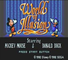 Mickey Mouse World Of Illusion - Sega Genesis Game