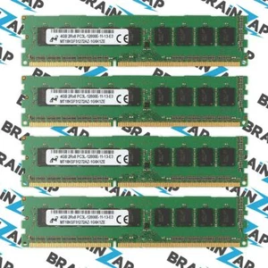 16GB (4x 4GB) DDR3 Micron MT18KSF51272AZ-1G6K1ZE ECC - 2Rx8 PC3L-12800E-11-13-E3 - Bild 1 von 1