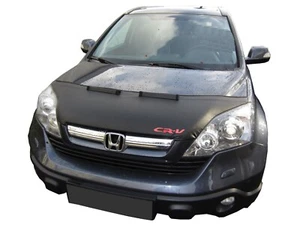 Bonnet BRA für Honda CR-V Bj. 2006-2009 + CRV Logo Steinschlagschutz Haubenbra - Picture 1 of 3