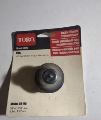 Carrete de línea de recortadora preenrollada eléctrica Toro .050" 20 apto para modelo 88170 Foto 1 de 2