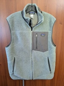 Herren Patagonia Classic Retro X Weste Grau Grau Fleece Hochflor M Medium - Bild 1 von 9