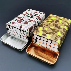 Men's Portable Metal Camouflage Integrated Creative Cigarette Holder Case Box - Picture 1 of 7