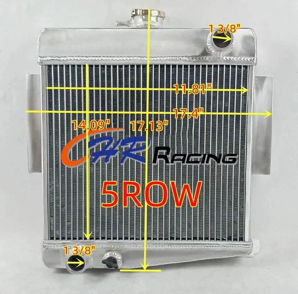 5ROW Aluminum Radiator For 1963-1965 1964 Datsun Fairlady SPL310 L4 engine - Изображение 1 из 4