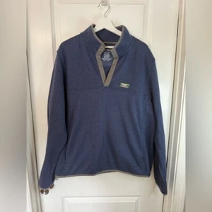 L.L. Bean Men’s Bright Navy Fleece Pullover Sweater - Size XL - Picture 1 of 6