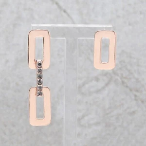 Round Salt And Pepper Diamond Earring 14K Rose White Yellow Gold Earring KD1074 - Picture 1 of 9