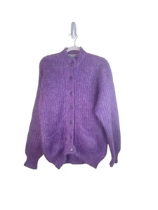 Blarney Woollen Mills Pastell Lila Strickjacke Pullover Ostern Frühling - Bild 1 von 8