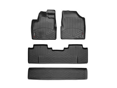 WeatherTech FloorLiner for 2006-2014 Honda Ridgeline - 1st & 2nd Row, Black - Image 1 of 4