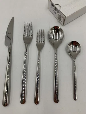 Juego de cubiertos de acero inoxidable Pottery Barn Mepra Linea 20 piezas #F227 Foto 1 de 2