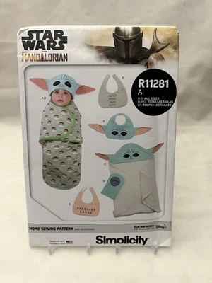 Accesorios para bebés Simplicity R11281 Mandalorian & Grogu temáticos patrón de costura Osz Foto 1 de 3