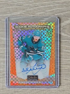 2024 O-Pee-Chee Platinum Rookie Auto Orange Checkers #R-MU Shakir Mukhamadullin - Picture 1 of 10