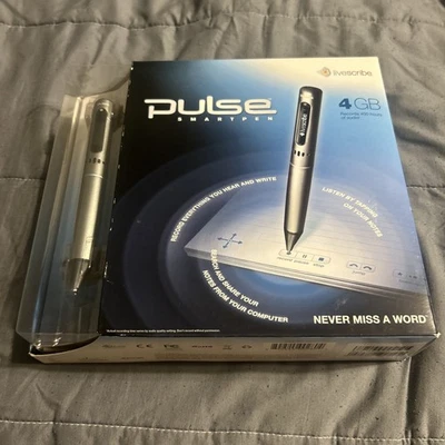 Livescribe Pulse Smartpen 4GB 400 Hrs Audio Recording Mac Windows Computer Pen - Image 1 of 4