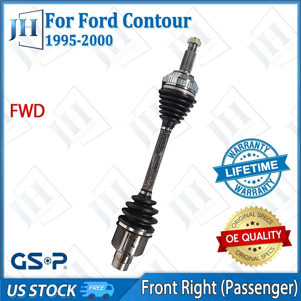 Eje CV pasajero delantero derecho original para Ford Contour Mystique 1995-00 tracción delantera Foto 1 de 4