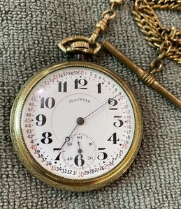 Antiguo Reloj Bolsillo Illinois Watch Co Springfield EE. UU. 15 Joyas Principios 1900’s�� - Imagen 1 de 11