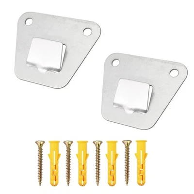 Wall Fan Mounting Brackets - 2 Pack, Silver, Steel, Wall Mount - Image 1 of 4