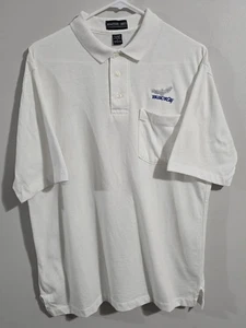 Vintage 1980s Buick City Flint Michigan Embroidered Polo Shirt Men's Size Large  - Picture 1 of 8