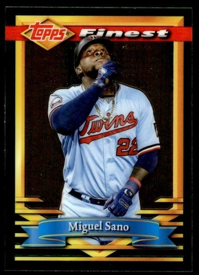 2021 Topps Finest Flashbacks Miguel Sano Minnesota Twins #151 - Image 1 of 2
