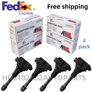 4Hitachi Fits forNissan Altima Sentra Cube Rogue Versa Ignition Coils Components - Picture 1 of 7