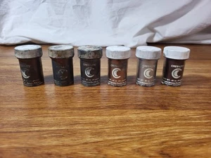 Lot Of 6 Cres-lite .35 Oz Bronze Powder Jars Assorted Read - Picture 1 of 5