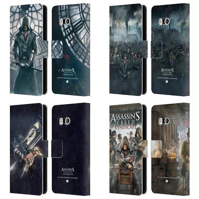 ASSASSIN'S CREED SYNDICATE LLAVE ARTE CUERO LIBRO CARTERA ESTUCHE PARA TELÉFONOS HTC 1 Foto 1 de 4