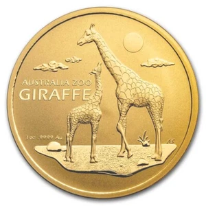 2024 Australia 1 oz Gold $100 Giraffe BU (w/Box & COA) - Picture 1 of 7