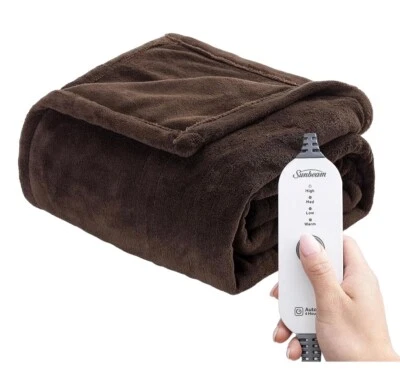 Sunbeam Royal Ultra Heated Throw Walnut Blanket - Image 1 of 4