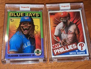 Topps Project70 Vladimir Guerrero Jr and Bryce Harper by Alex Pardee - Picture 1 of 1