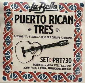 Puertoricanische Tres Saiten PRT730. Cuerdas Para El Cuatro Puertorriqueño La Bella - Bild 1 von 2