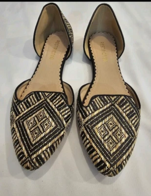 Zapatos Mujer Restringidos Beige y Negro Talla 10 M7 Foto 1 de 4