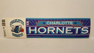 CHARLOTTE HORNETS #2 Vintage Team Bumper Sticker (1990's) Decal Strip - Picture 1 of 1