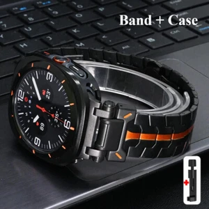 Protective Case+Stainless Steel Band for Samsung Galaxy Watch 7 Ultra 2025 Strap - Picture 1 of 17