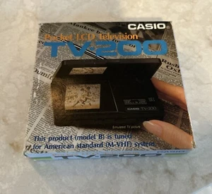 Casio Pocket Color LCD TV-200 mit Box Hörmuschel UNGETESTET VNTG GEBRAUCHT SCHNELLER VERSAND - Bild 1 von 8