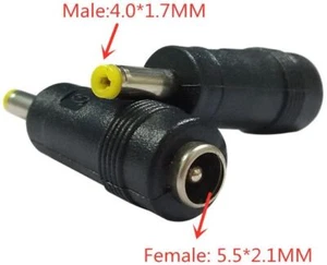 DC Plug Power Jack Tip Barrel Size Converter Adapter 5.5*2.1 mm TO 4*1.7 12V 5V - Picture 1 of 1