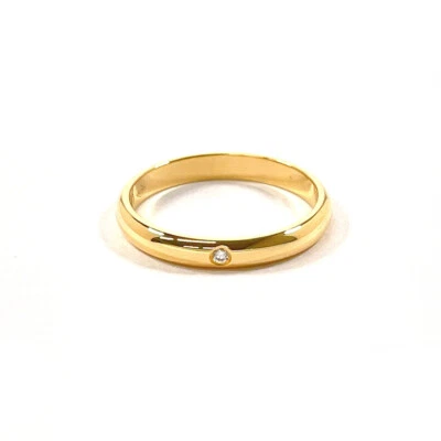 Anillo CARTIER 1895 Anillo de Boda K18 Oro Amarillo/Diamante 4.75 (Talla EE. UU.) Mujer Foto 1 de 4