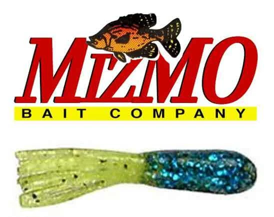 Tubos Mizmo Crappie Panfish 1,5 pulgadas plumeros 11310 azul brillo cola Chartreuse Foto 1 de 1
