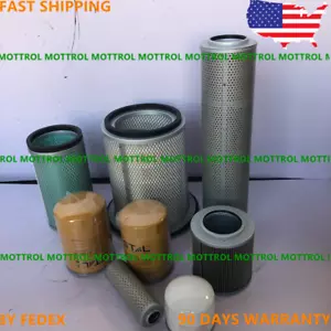 FITS HITACHI EX120-5 EX120-3 ENGINE 4BD1 FILTER AIR ,FUEL ,OIL HYDRAULIC SERVICE - Picture 1 of 11