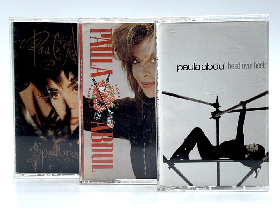 PAULA ABDUL CASSETTE TAPE LOT (3) SPELLBOUND HEAD OVER HEELS FOREVER YOUR GIRL - Image 1 of 1