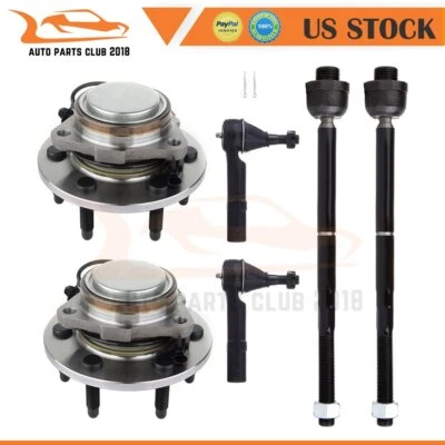 Fit For 07-13 GMC Yukon XL 1500 6x Front Tie Rod End Linkages Wheel Hub Bearing - Imagem 1 de 4