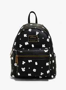 Mini Mochila Loungefly Disney Mickey Mouse Estampado de Burbujas Letras Exclusiva - Imagen 1 de 4