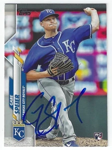 GABE SPEIER KANSAS CITY ROYALS SIGNED 2020 TOPPS BASEBALL CARD SEATTLE MARINERS - Picture 1 of 1