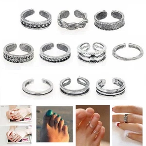 10-teiliges Ring-Set mit offener Zehenpartie - Bild 1 von 4