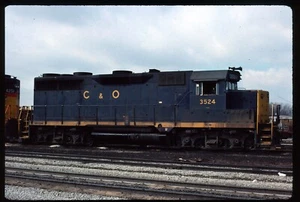 Original Schienenrutsche - CO Chesapeake & Ohio 3524 Barr Yard 3-1977 - Bild 1 von 1