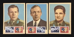 HUNGARY 1963-- 3 x MAXIMUM CARD --SPACE --F/VF - @3 - Picture 1 of 2